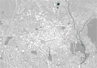 Fototapeta premium map of the city of Aix-en-Provence, Bouches-du-Rhone, Provence-Alpes-Cote dAzur France