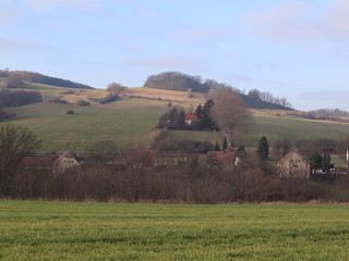Fototapeta na wymiar Landschaft in der Oberlausitz