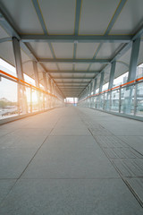 Pedestrian overpass bridge overpass walk modern building