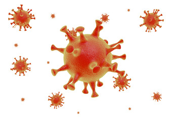 Obraz na płótnie Canvas Virus in the human body
