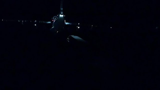 Night refueling in the air
