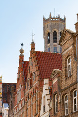 Obraz premium Belfry bell tower in Bruges, Belgium