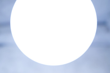 Close up light bulb at the room.