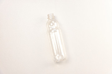 plastic bottle on a white background isolated