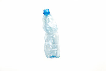 plastic bottle on a white background isolated