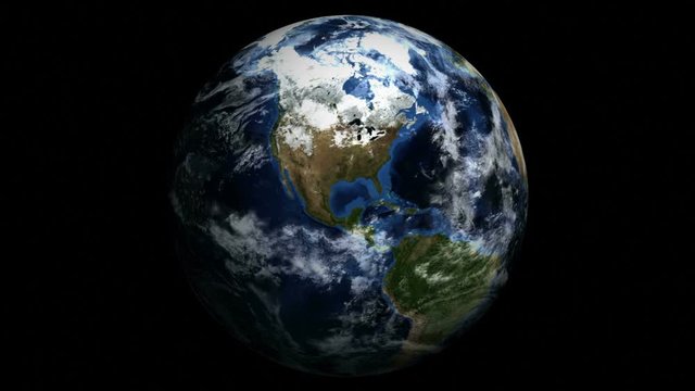 Earth and with Alpha Matte Animation, Rendering, Background, Loop, 4k
