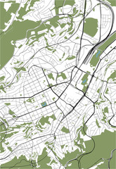 map of the city of Stuttgart, Germany