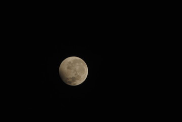 Lunar Eclipse moon, vie from jakarta 2017