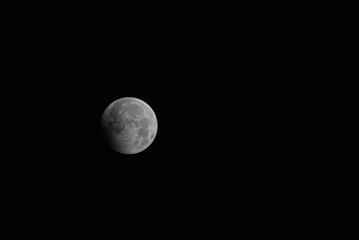Lunar Eclipse moon, vie from jakarta 2017