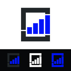 Financial logo, Accounting & Financial vector icon design template