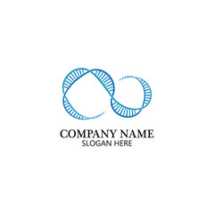 Fototapeta premium Infinity DNA Logo Icon Vector