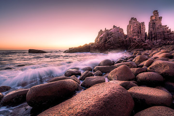 Morning view of the Pinnacles at Cape Woolamai, Australia