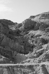 Fototapeta na wymiar Landscape near the Qumran Caves in Israel