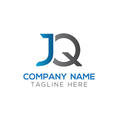 Creative letter JQ Logo Design Vector Template. Initial Linked Letter JQ Logo Design