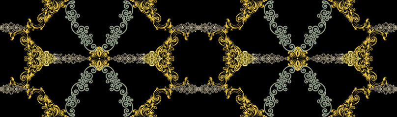 Decorative elegant luxury design.Vintage elements in baroque, rococo style.Design for cover, fabric, textile, wrapping paper .
