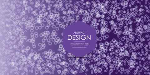 Purple background with abstract circles