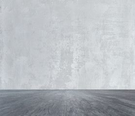 room with concrete wall