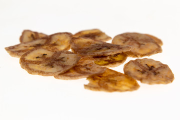 dried tropical fruits on a white background