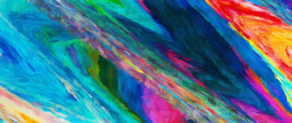 Trendy texture background with colorful paper stripes can use like modern design. Oil painting style. Good for wallpapers, posters, cards, invitations, websites.