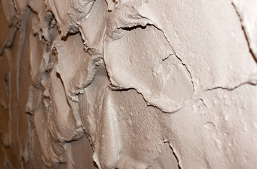 stucco mixture on the wall as background