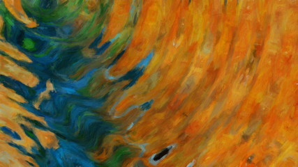 Trendy texture background with colorful paper stripes can use like modern design. Oil painting style. Good for wallpapers, posters, cards, invitations, websites.