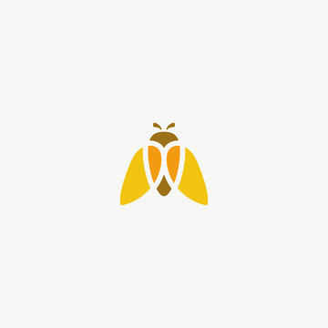 simple bug insect logo design inspiration