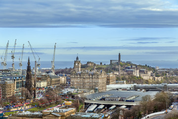 Naklejka premium View of Edinburgh, Scotland