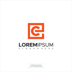 EC or CE Monogram of Two letters C&E. Luxury, simple, minimal and elegant CE logo design. Vector illustration template.