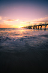 Sunset over Grange jetty, Adelaide, South Australia