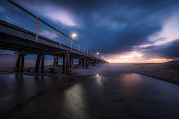 Sunset at Semaphore jetty, Adelaide, Australia