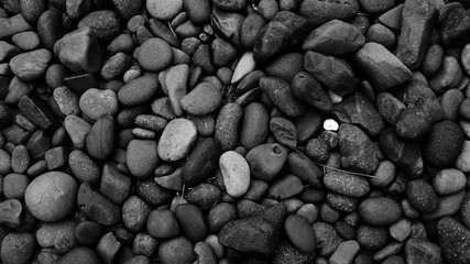 black pebble stone background