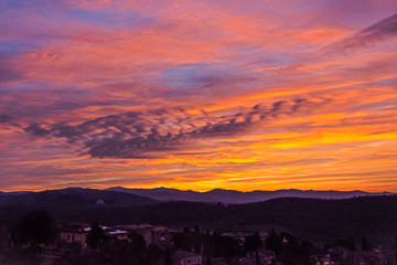 Obraz premium Alba di fuoco