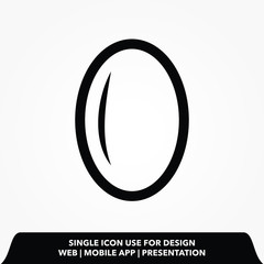 Egg Vector Line Icon. Editable stroke