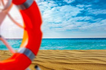 Summer background of beach and free space for your decoration 