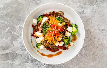 salad with noodle