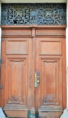 old wooden door