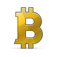 Bitcoin sign. Cryptocurrency icon.