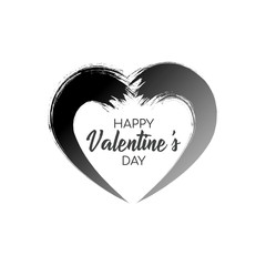 Valentines day background with heart pattern and typography of happy valentines day text . Vector illustration. Wallpaper, flyers, invitation, posters, brochure, banners.