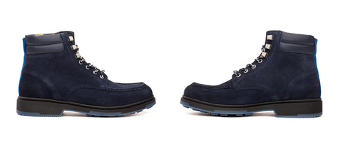 Man shoes on white background