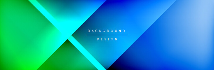 Abstract background - squares and lines composition created with lights and shadows. Technology or business digital template