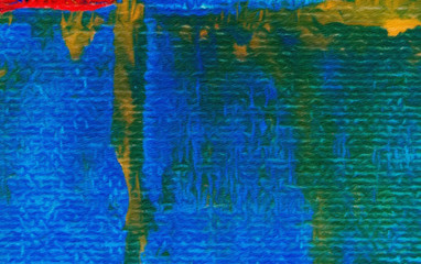 Colorful scratched grunge texture. Dry oil strokes background. Design pattern.