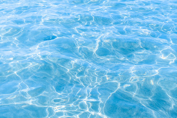 Surface of blue sea, background of ripped water