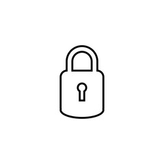 Padlock logo vector template illustration icon