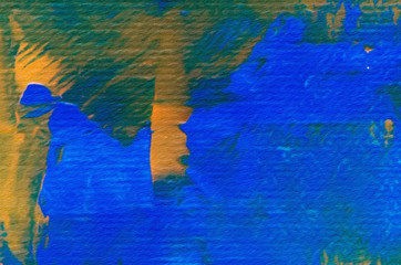 Macro detailed splashes and strokes of oil brush on paper. Simple colorful bright pattern. Old vintage rough texture. HQ design pattern. Shape close up painting.