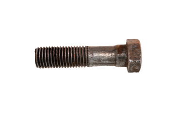 rusty bolt isolated on white background