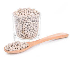 White pepper  isolated on white background