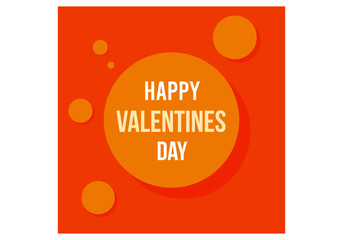 happy valentines day. Valentines Day Minimal Poster Vector Illustration