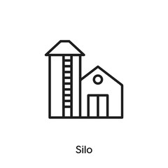 silo icon vector . silo symbol sign