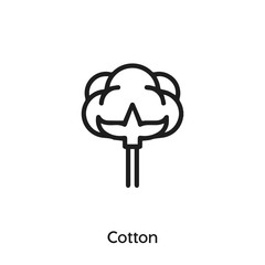 cotton icon vector . cotton symbol sign