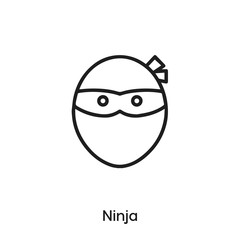 ninja icon vector . ninja symbol sign
